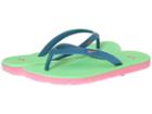 Nike Kids Solarsoft Thong 2 (little Kid/big Kid) (green Abyss/light Lucid Green/pink Glow/turf Orange) Girls Shoes