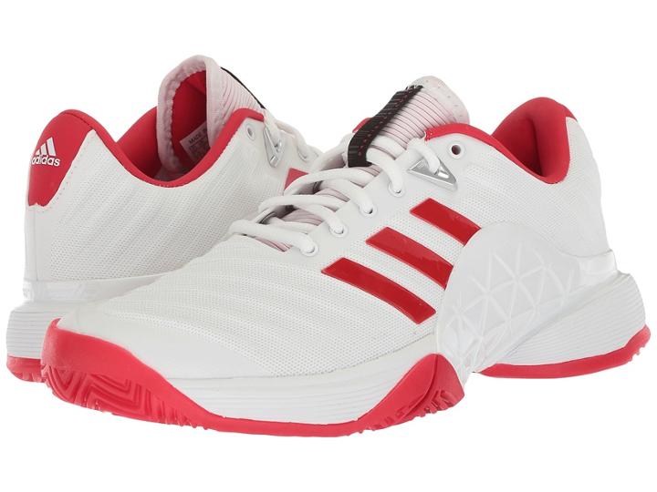 Adidas Barricade 2018 (white/scarlet) Women's Tennis Shoes