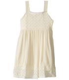 Lucky Brand Kids Crinkle Lace Sun Dress (little Kids) (vanilla) Girl's Dress