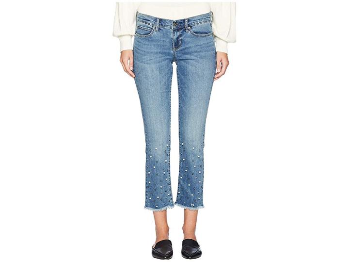 Nicole Miller New York Medium-rise Straight Mulberry Wash (medium Blue) Women's Jeans