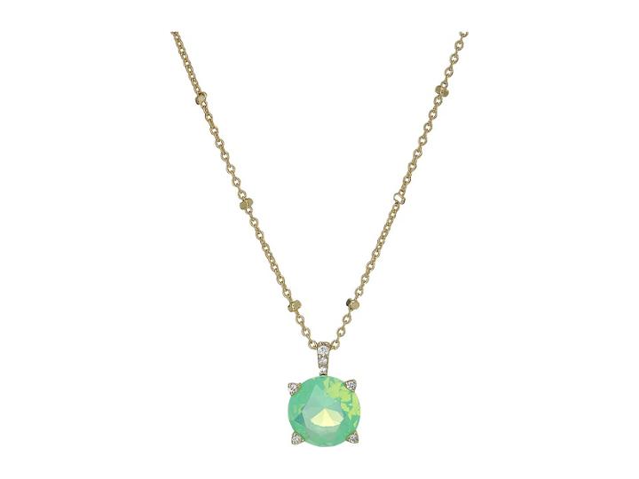 Vera Bradley Sparkling Necklace (gold Tone/green Opal) Necklace