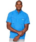Under Armour Ua Tide Chaser Short Sleeve Shirt (mediterranean/steel) Men's Short Sleeve Button Up
