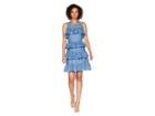 Michael Michael Kors Flounce Dress (light Cadet Wash) Women's Dress