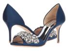 Badgley Mischka Hansen (navy Satin) High Heels