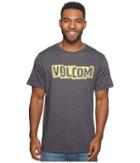 Volcom Edge Short Sleeve Tee (heather Black) Men's T Shirt