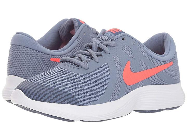 Nike Kids Revolution 4 (big Kid) (ashen Slate/flash Crimson/diffused Blue) Boys Shoes