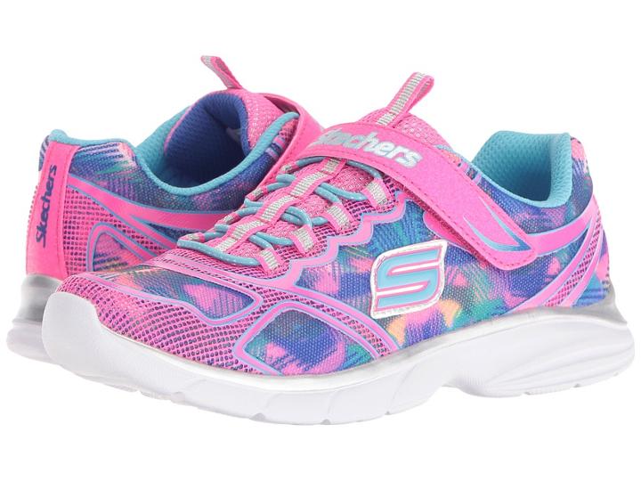 Skechers Kids Spirit Sprintz (little Kid/big Kid) (neon Pink/multi) Boy's Shoes