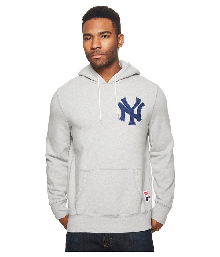Levi's(r) Mens New York Yankees Mlb Long Sleeve Hoodie (grey) Men's Sweatshirt