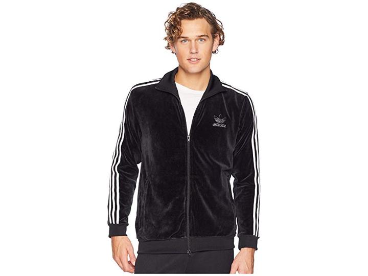 Adidas Originals Velour Bb Track Top (black) Men's Coat