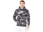 Nike Nsw Club Camo Pullover Hoodie (cool Grey/anthracite/white) Men's Sweatshirt