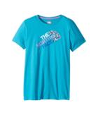 The North Face Kids Short Sleeve Graphic Tee (little Kids/big Kids) (algiers Blue) Girl's Short Sleeve Pullover
