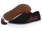Lakai Manchester Select (black/red Suede) Men's Skate Shoes