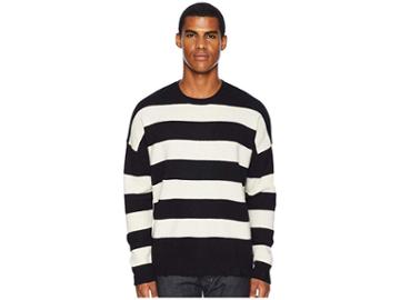 The Kooples Striped Pullover (black) Men's Clothing