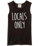 People's Project La Kids For The Locals Tank Top (big Kids) (black) Girl's Sleeveless