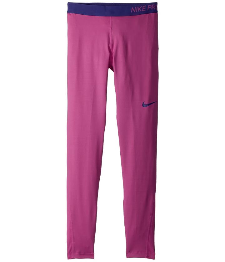 Nike Kids Pro Tight (little Kids/big Kids) (hyper Magenta/fusion Violet) Girl's Casual Pants