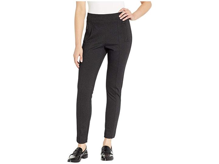 Anne Klein Dot Print Compression Pants (anne Black) Women's Casual Pants