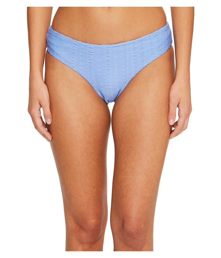 Red Carter The Wave Textured Hipster Bikini Bottom (periwinkle) Women's Swimwear