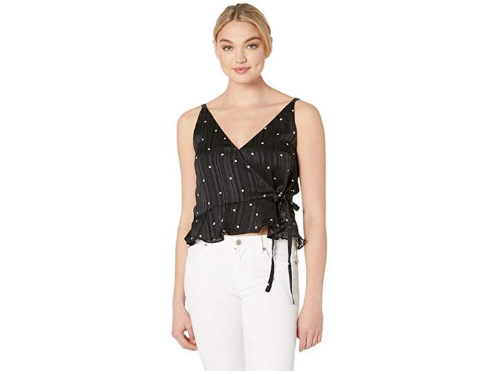 Minkpink Sadie Chiffon Top (black) Women's Clothing
