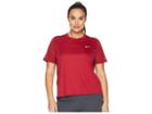 Nike Dry Miler Short-sleeve Running Top (sizes 1x-3x) (red Crush) Women's Short Sleeve Pullover