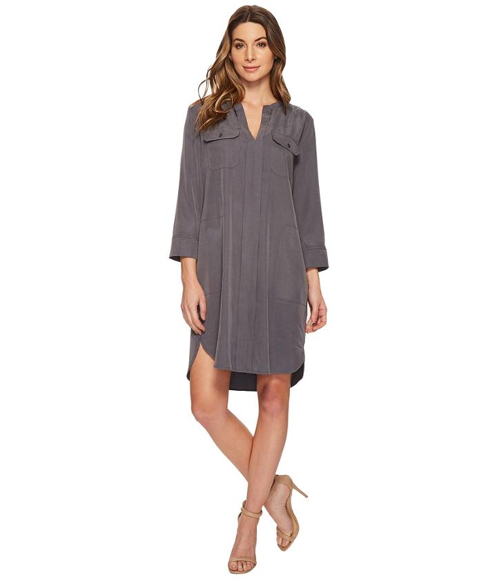 Nic+zoe Wanderlust Shirtdress (ink) Women's Dress