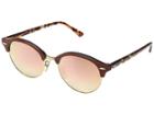 Ray-ban Rb4246 51mm (top Brown On Transparent Grey/shiny Gold/copper Flash Gradient) Fashion Sunglasses