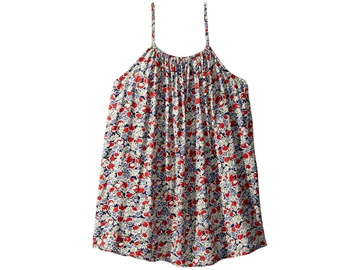 Polo Ralph Lauren Kids Floral Challis Top (big Kids) (madaket Beach Floral) Girl's Clothing