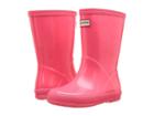 Hunter Kids Original Kids' First Classic Gloss Rain Boot (toddler) (hyper Pink) Kids Shoes