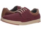Clarks Step Isle Lace (burgundy Canvas) Men's Shoes