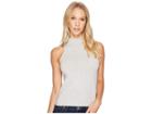 Alternative Cotton Modal Spandex Jersey Mock-turtle Tank Top (heather Grey) Women's Sleeveless