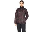 Volcom Snow Skies Down Puff Jacket (black Floral Print) Women's Coat