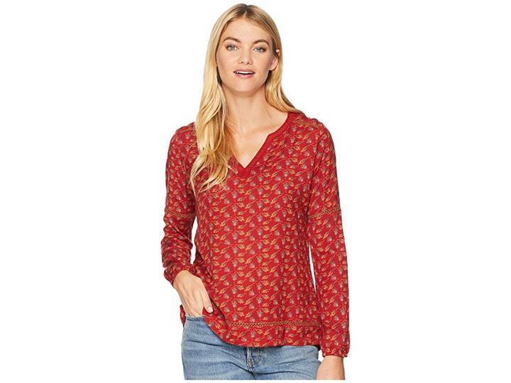 Mountain Khakis Harvest Shirt (brick Print) Women's Clothing