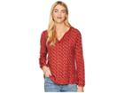 Mountain Khakis Harvest Shirt (brick Print) Women's Clothing
