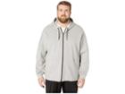 Adidas Big Tall Id Stadium Full Zip Jacket (medium Grey Heather Solid Grey/raw White) Men's Workout