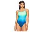 Tyr Kinematic Trinityfit One-piece (blue/green) Women's Swimsuits One Piece
