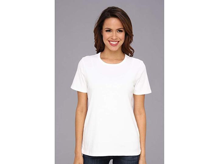 Pendleton S/s Rib Tee (white) Women's T Shirt
