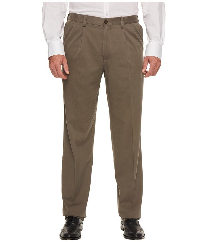 Dockers Big Tall Easy Khaki Pleated Pants (dark Pebble) Men's Clothing