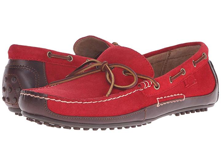 Polo Ralph Lauren Wyndings (tan/rl Red Smooth Oil Leather/sport Suede) Men's Shoes