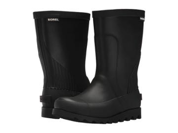 Sorel Kids Rain Boot (little Kid/big Kid) (black/sea Salt) Kids Shoes