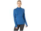 Reebok Running 1/4 Zip (bunker Blue) Women's Workout