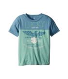 Lucky Brand Kids Short Sleeve Graphic Tee (toddler) (aegean Blue Heather) Boy's T Shirt