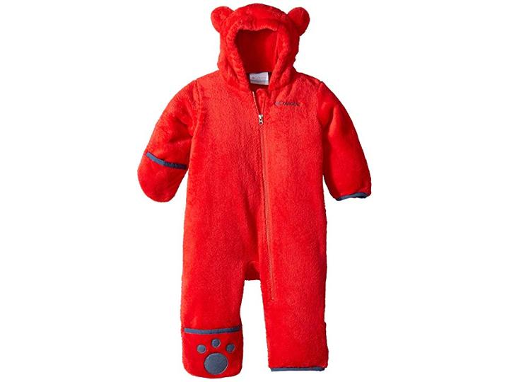 Columbia Kids Foxy Babytm Ii Bunting (infant) (red Spark/dark Mountain) Kid's Jumpsuit & Rompers One Piece