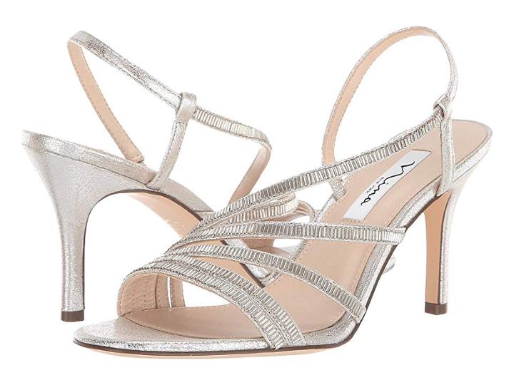 Nina Amani (platinum Metallic Fabric) Women's Shoes