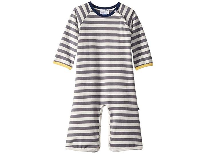 Toobydoo Bootcut Jumpsuit (infant) (grey Stripe) Boy's Jumpsuit & Rompers One Piece