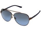 Tory Burch 0ty6056 (satin Bronze/navy Gradient) Fashion Sunglasses