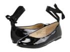 Pazitos Swan Bf Pu (little Kid/big Kid) (black Patent) Girls Shoes