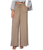 Jack By Bb Dakota Montero Rayon Twill Wide Leg Pants (sandy Beige) Women's Casual Pants