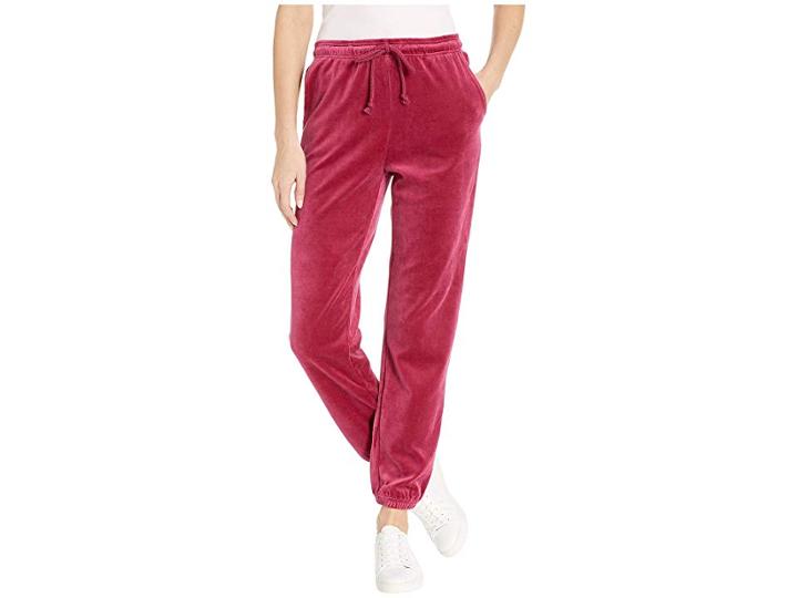 Juicy Couture Velour Surfside Pants (pomegranate) Women's Casual Pants