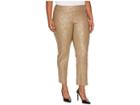 Krazy Larry Plus Size Pull-on Ankle Pants (taupe Python) Women's Dress Pants