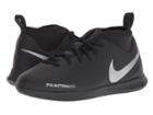 Nike Kids Jr. Phantom Vision Club Df Ic Soccer (toddler/little Kid/big Kid) (black/metallic Silver/racer Blue) Kids Shoes