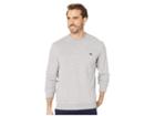 Lacoste Long Sleeve Cott/cashmere Velvet Crew Neck Sweatshirt (pluvier Chine) Men's Sweatshirt